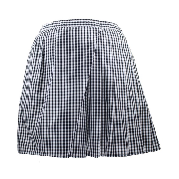 No21 Small Black And White Gingham Tennis Skirt - Picture 2 of 4